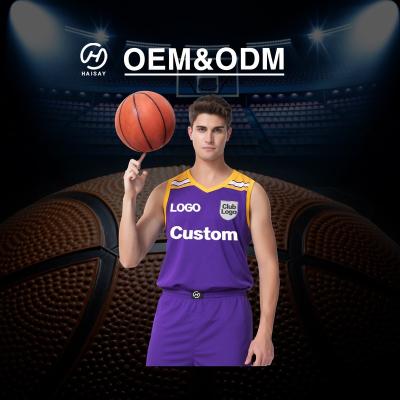 China Breathable High Quality Fabrics Mens Reversible Sublimation Basketball Training Tank Tops Blank Color Design Basketball Uniform For Printing for sale