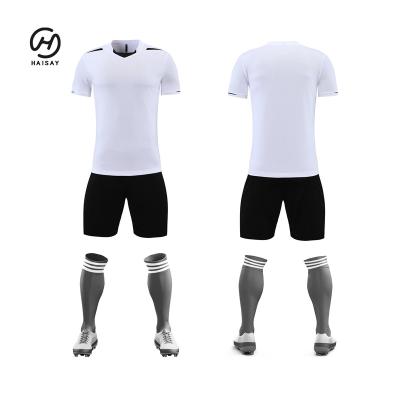 China 100% Polyester Soccer Jersey Custom Made Factory College College Breathable Quick Dry Breathable Gym Practice American Quick Dry Football Uniform Manufacturer for sale