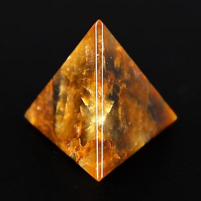 China High Quality Stone Factory Customized Yellow Tiger Eye Gem Dice Set For DND Game for sale