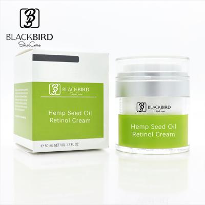 China Moisturizer Private Label Skin Care Face Cream Anti Wrinkle Retinol 2.5% Cream Hemp Anti Aging Cream for sale