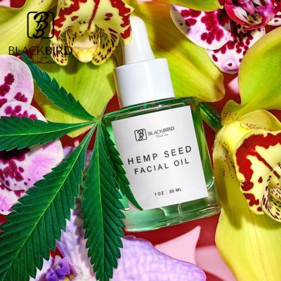 China Private Label OEM Organic Hemp Seed Oil Anti Aging In Deep Moisturizing Moisturizing Oil Skin Care Natural Hemp Face Oil for sale