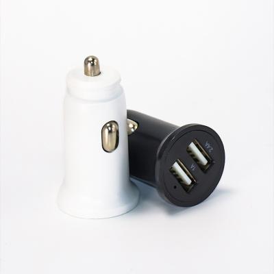 China OEM Car Mobile Phone Charger 3.0 Car Charger Dual USB Left Fast Phone Fast Charger 2 for sale