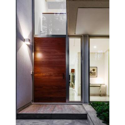 China Wholesale Price Traditional Timber Factory House Solid Wood Exterior Front Entry Wood Pivot Door Prices for sale