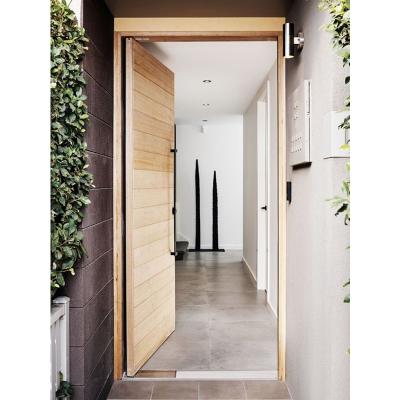 China New Design Giant Solid Wood Swing Home Entry Pivot Doors for sale