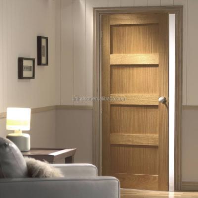 China Decorative Founction 4 Panel Solid Oak Bedroom Wood Door Design for sale