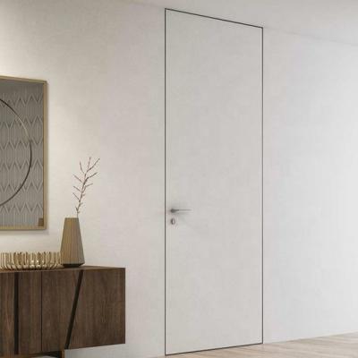 China Modern Modern Interior Flush Wall Doors with Hidden Door Frames and Hidden Hinges for sale