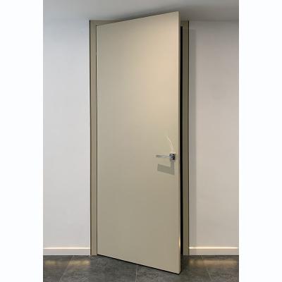 China Modern Flush-Fitting Modern Painted Door With Invisible Hinges/Flush Door/Wall Flush To Wall Door for sale