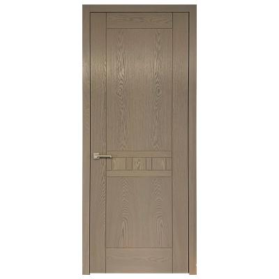 China Modern Stained Solid Wood Core White Oak Door With Same Level Flush Frame for sale