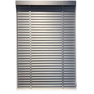 China Wholesale Modern Custom Wood Factory One Rope Shade Wooden Window Blinds Motorized Control Venetian Blinds For Living Room for sale