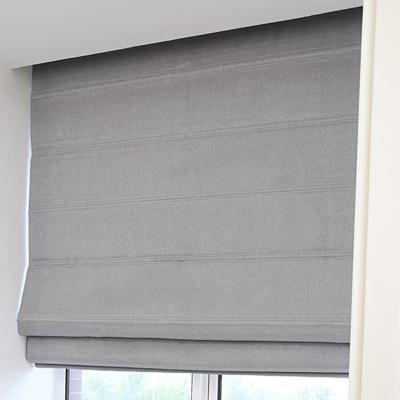 China CLASSIC Blackout Double-Layer Cotton Shade Cloth Fabric Blackout Blinds Custom Lifting Roman Blinds for sale