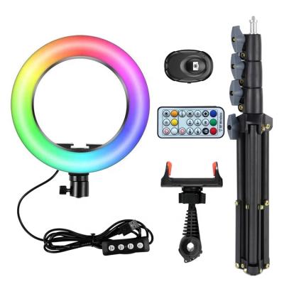 China Aluminum+steel Portable Mobile Phone Fill Light Tripod Selfie Light LED Fill Light for sale