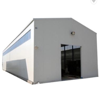 China Modern cheap big space hot prefab retractable / good selling steel beam engineered cold storage shed warehouse in china arc roof for sale