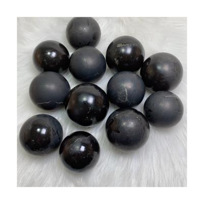 China Wholesale High Quality Stone Shungite Crystal Ball Sphere For Energy Healing From China for sale