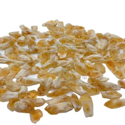 China China Wholesale Natural Healing Crystal Stone Citrine Tooth Raw Yellow Stone From China For Decoration for sale