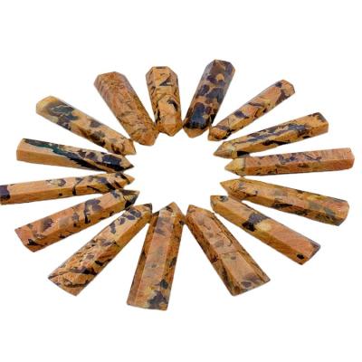 China Wholesale China Peach Natural Healing Stone Moonstone and Smokey Quartz Tower Crystal Point for Healing for sale