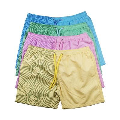 China Color Changing Shorts Roll Up Swimshorts Swim Pants Beach Color Changing Swim Trunks For Men for sale