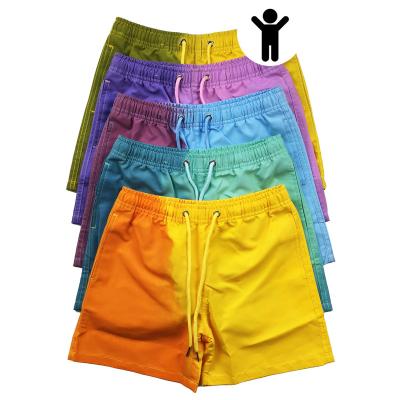 China Breathable Kids Trunk Toddler Swimshorts Pattern Beach Shorts Boy Boardshorts Kid Swim Trunks Color Change for sale