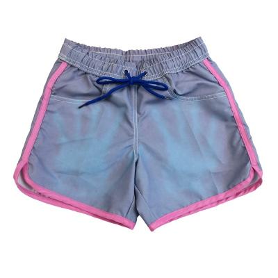 China Breathable Customize Girl Color Changing Beach Shorts Trunks Boardshorts Swim Roll Colors For Kids for sale