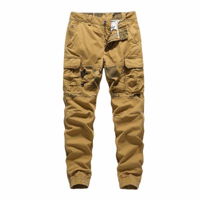 China Custom Six Pocket Multi Stack Men's Breathable Khaki Jogger Tactical Stacked Duty Slim Fit For Mens Cargo Pants for sale