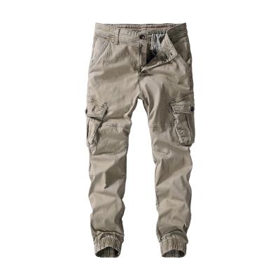 China Wholesale High Quality Men's Casual 100% Cotton Breathable Cargo Chino Khaki Plain Pants Trousers for sale