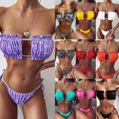 China 2020 Wholesale hot sexy fashion breathable women's swimwear two piece swimsuits bikini sexy swimwear for sale