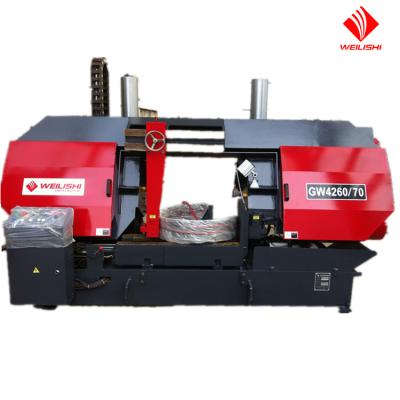 China GW4260 Factory Double Column 600mm Horizontal Metal Cutting Band Saw Machine for sale