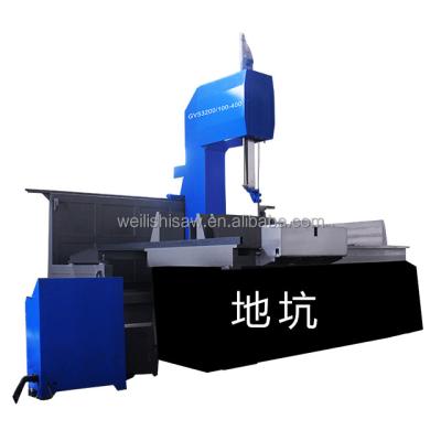 China Industrial Metal Cutting WEILISHI Vertical Saw Machine GV53200/100-400 Graphite Cutting for sale