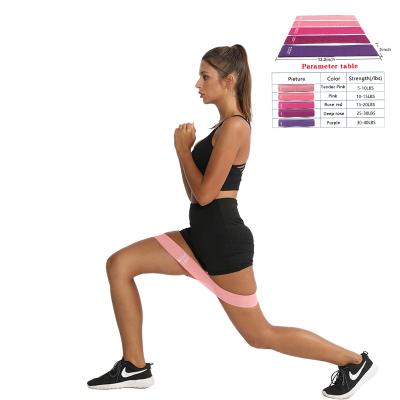 China Hot Selling Yoga Pilates Mini Portable Elastic Band Durable Home Gym Workout or Gym Exercise Resistance Bands for sale