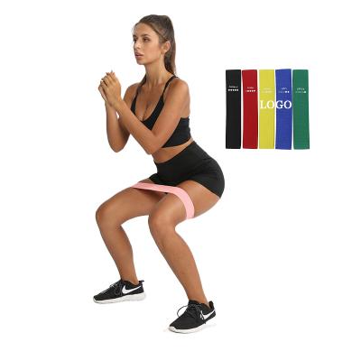 China Durable Elastic Band Gym Resistance Bands Sets Skin-Friendly Sports Loop Bands With 5 Resistance Levels Custom Color Resistance Band for sale