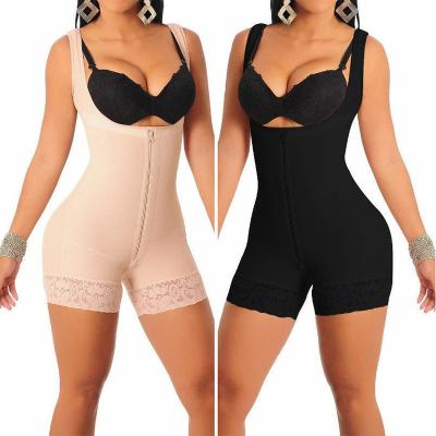 China Hot Sale Antibacterial Women's Shapers Vest Jumpsuits Butt Lifter Panty Waistband Female Panies Tummy Control Shapewear for sale