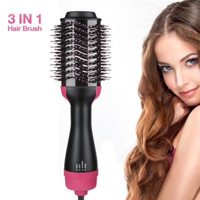 China Multifunctional Electric Hair Straightener Brush Quick Comb One Step Hot Air Pick Revlon Airbrush for sale