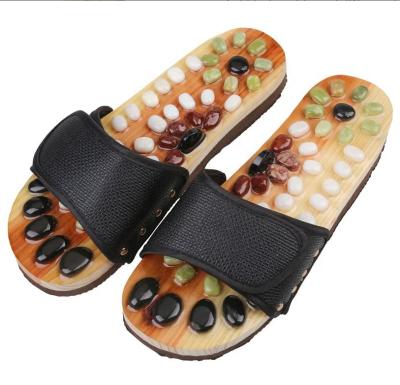 China Chinese Style Foot Massage Stone Slippers Flip Flops Foot Masager for sale