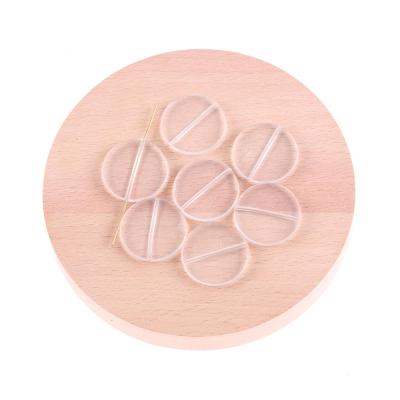 China DIY Jewelry Making Loose Beads Cordial Design (As Shown) 21mm-42mm COINS Shape Acrylic Clear Flat Beads Coin For Jewelry Necklace Making for sale