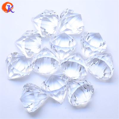 China DIY Jewelry Making Loose Beads Cordial Necklace White 30MM 35Pcs Chunky Beads Imitation Shape Acrylic Design Pendant Accessories Acrylic, Plastic for sale