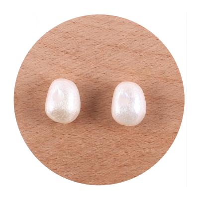 China DIY Jewelry Preparing Loose Beads Cordial Design 100Pcs 13*16mm Acrylic Beads Jewelry Accessories DIY Making Imitation Pearl Effect AB Hand Made for sale