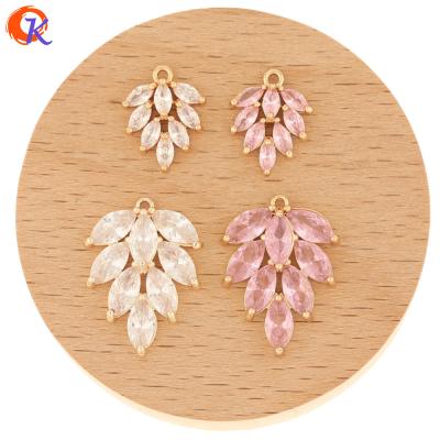 China DIY Jewelry Making Jewelry Accessories 30Pcs Design Jewelry Accessories Cordial Zircon Charm DIY Hand Made Pendant Earring Findings for sale