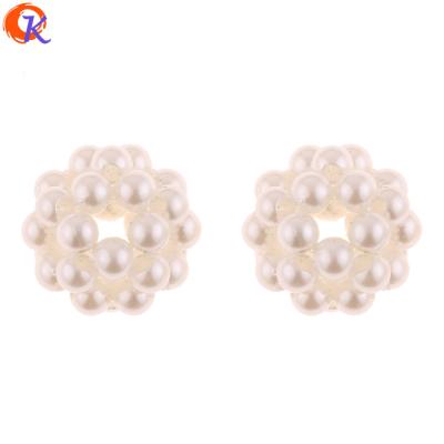 China DIY Jewelry Making Jewelry Accessories Cordial Design 100Pcs 15*15MM Jewelry Accessories Earring Connectors Imitation Pearl DIY Accessories Hand for sale