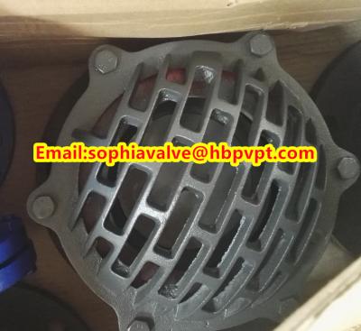 China 6 inch GG20 BS4504 flanged foot valve for sale