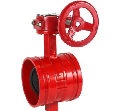 China ANSI Grooved End ductile iron butterfly valve for sale