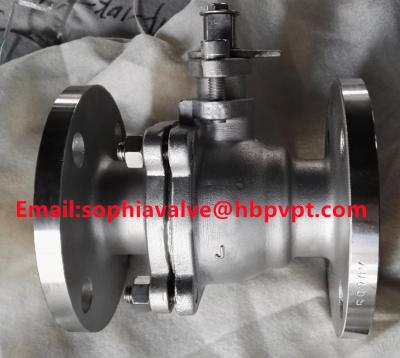 China stainless steel SCS13 JIS10K flange end ball valve for sale