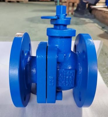 China DN25/DN40 PN16 GG25 cast iron flanged ball valve for sale