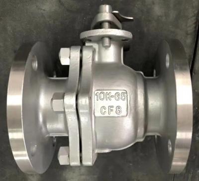 China JIS10K Stainless steel CF8 floating ball valve for sale