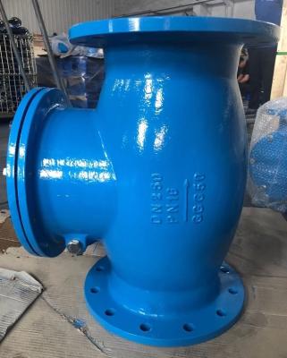 China DN250 PN16 GGG50 cast iron swing check valve for sale