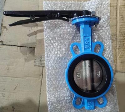 China export DN100 ductile iron JIS wafer butterfly valve for sale