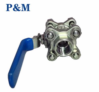 China 3-pc full port ANSI stainless steel ball valve for sale