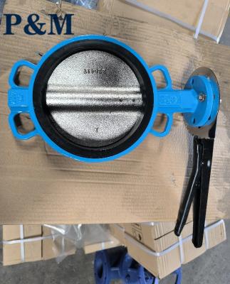 China resilient seal PN16/150LB butterfly valve with pin for sale