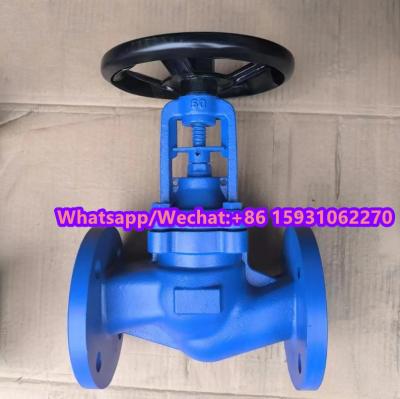 China DIN flanged cast iron globe valve manufacturer for sale