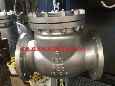 China WCB 8'' 150LB cast steel flanged check valve supplier for sale