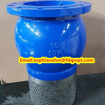 China Ductile iron PN10/PN16 foot valve with good quality for sale