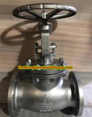 Китай 6'' CLASS150 WCB cast steel flanged globe valve with handwheel продается